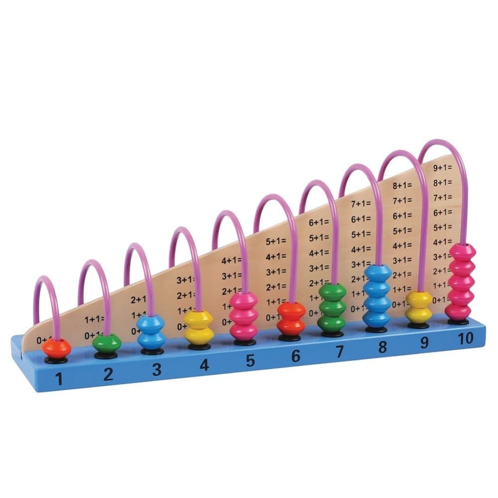 Gioco-Pallottoliere-Con-Addizioni-In-Legno-Abaco-Giocattolo-Educativo-Bambini