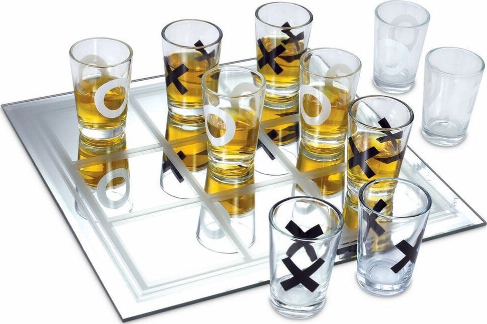 GIOCO TRIS ALCOLICO 10 PZ TIC TAC TOE TAVOLO VETRO 9 BICCHIERI LIQUORE ADULTI Trade Shop italia - Napoli, Commerciovirtuoso.it