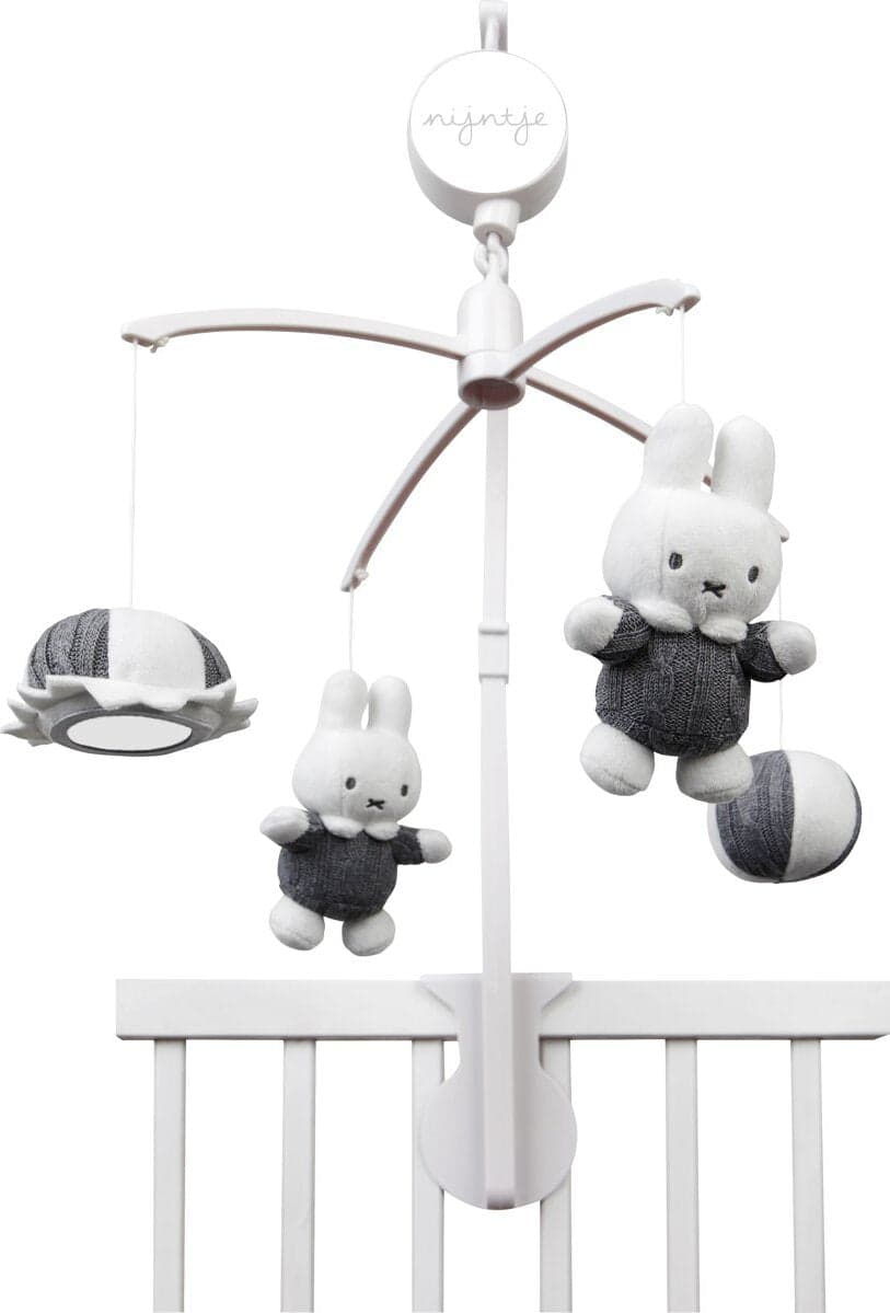 Giostrina Miffy Knitted Music Mobile Grigia Prima infanzia/Attività e intrattenimento/Acchiappasogni e giochi da appendere La Casa Del Bebè - Napoli, Commerciovirtuoso.it