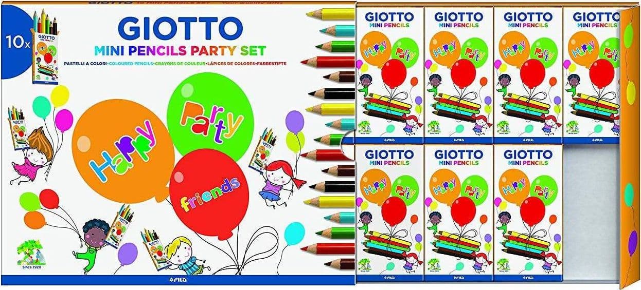Giotto Mini Pencils Party Gifts 10 Astucci Regalo Da 6 Mini Matite Colorate Per Bambini in Acquarelli Cartoleria Soluzione - Milazzo, commercioVirtuoso.it