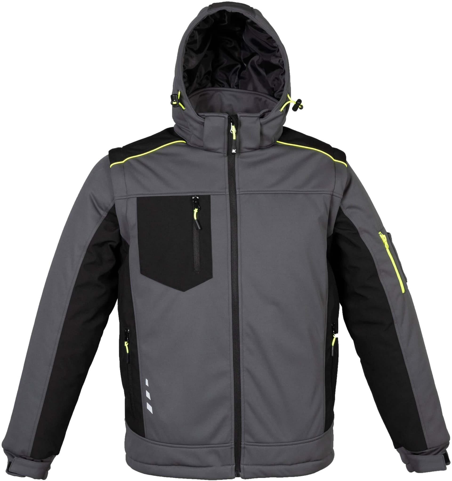 Giubbotto Da Lavoro Uomo Giacca Grigia Softshell 3 Strati Invernale Maniche Rimovibili Impermeabile Giubbotto Imbottito Losanna James Ross Collection Jrc Cappuccio Antipioggia Termico in Abbigliamento tecnico e protettivo Dresswork - Como, commercioVirtuoso.it