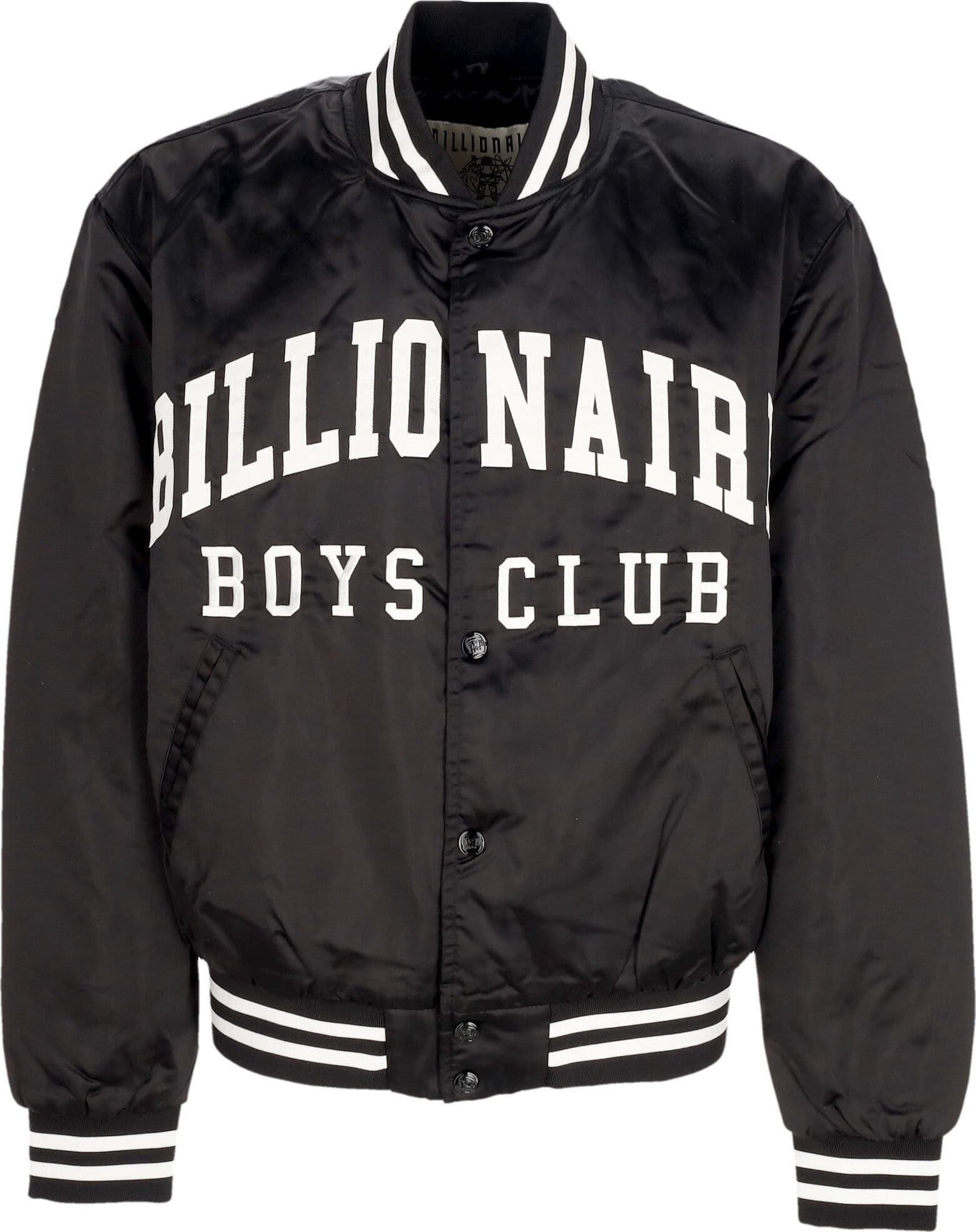 BILLIONAIRE BOYS CLUB Giubbotto Bomber Uomo College Satin Bomber Jacket Black da uomo in Giacche Drestige - Casamassima, commercioVirtuoso.it