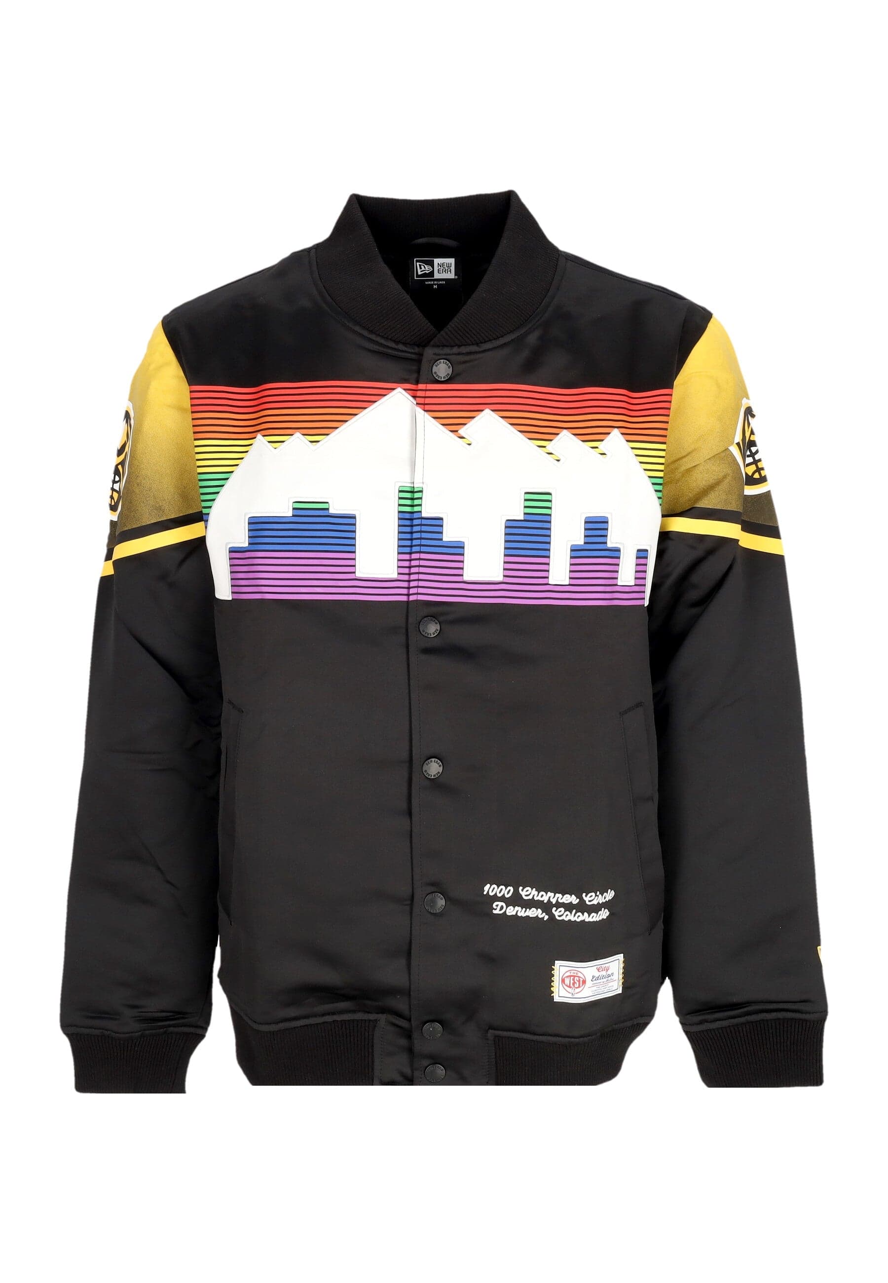 NEW ERA Giubbotto Bomber Uomo Nba Ce Snap Satin Jacket Dennug Black/original Team Colors da uomo in Giacche Drestige - Casamassima, commercioVirtuoso.it
