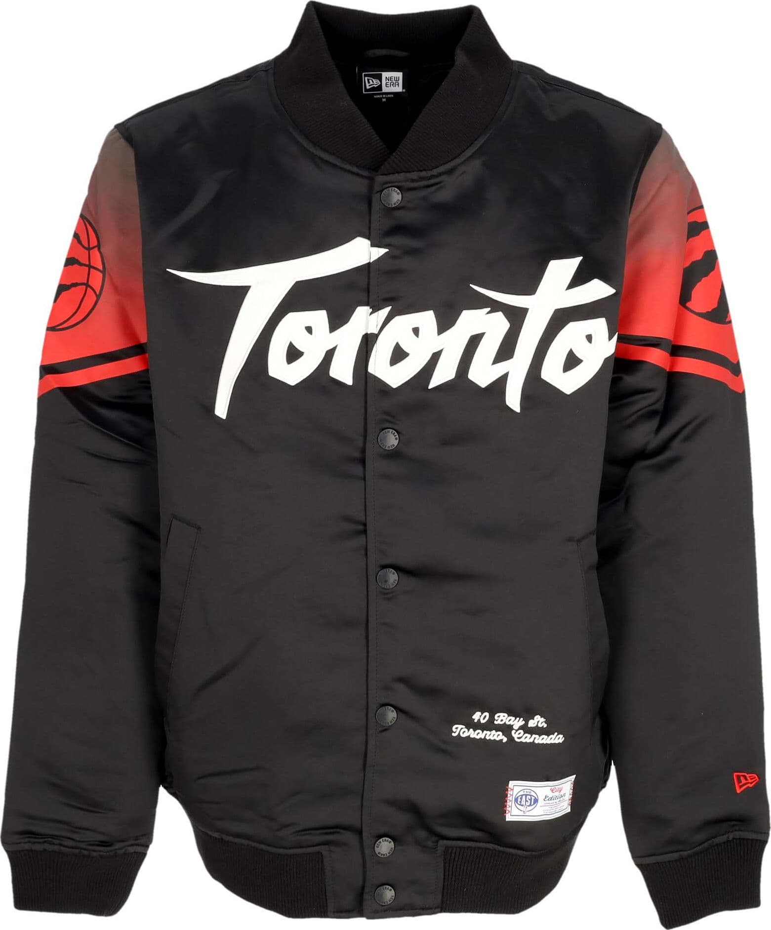 NEW ERA Giubbotto Bomber Uomo Nba Ce Snap Satin Jacket Torrap Black/original Team Colors da uomo in Giacche Drestige - Casamassima, commercioVirtuoso.it