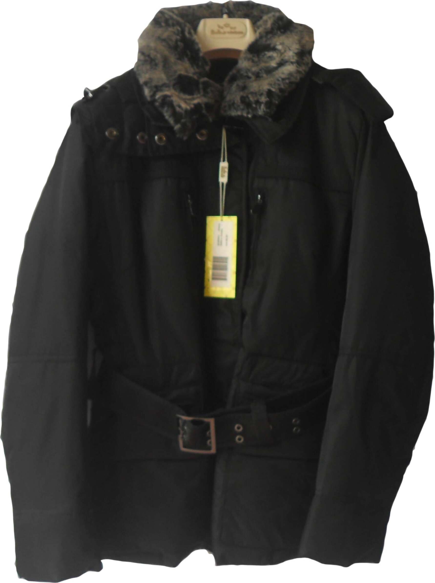 Giubotto da donna Bella e Viziosa invernale piumino nero con cintura vita e pellicciotto art. 2617 giubbino donna Bella e Viziosa giubbino donna L'Orchidea - Siderno, Commerciovirtuoso.it
