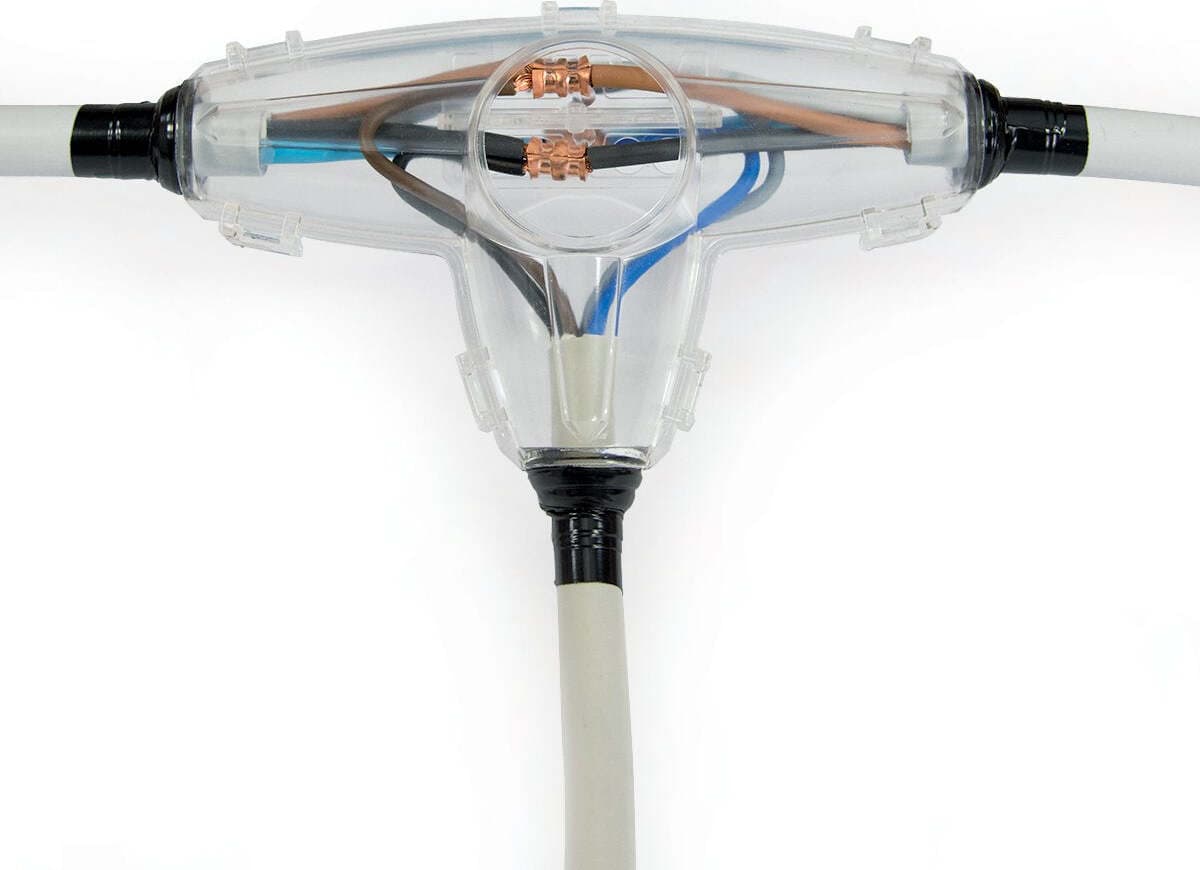 Giunti a T in resina colata per collegamento cavi elettrici e isolamenti Fai da te/Materiale elettrico/Gestione del cavo/Guaine per cavi La Zappa - Altamura, Commerciovirtuoso.it