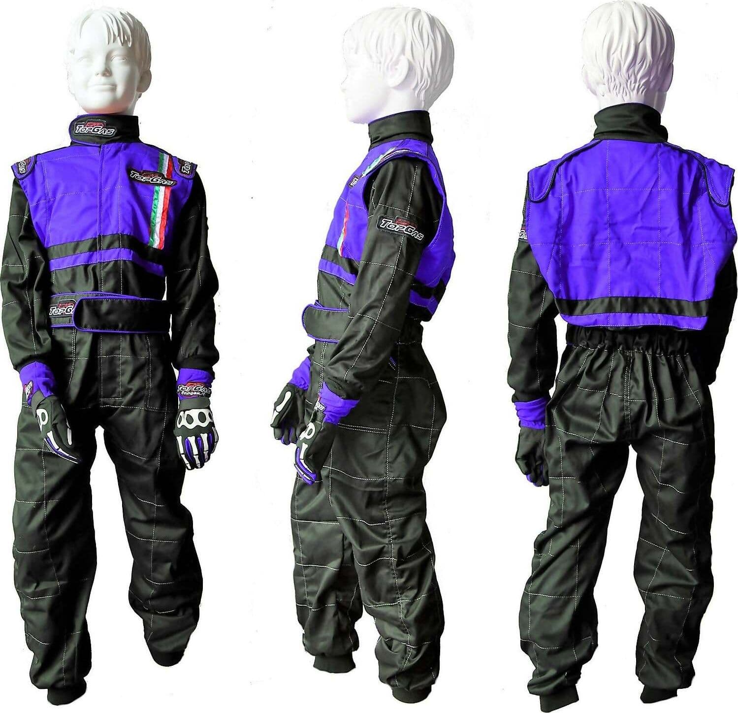 Gokart-Tuta-Sc.-25%-Un-Pezzo-Completo-Da-Corsa-Per-Go-Kart-Bambino-Ragazzo-2-Anni-Ultimi-Pezzi-A-60-Euro/-16-Anni
