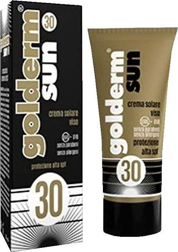 Golderm Sun Fp30 Viso Crema Solare Viso 50 Ml Protezione Alta Uva Uvb Senza Parabeni Senza Allergeni in Protezione solare viso Farmacia Centrale M.le Iadevaia - Maddaloni, commercioVirtuoso.it