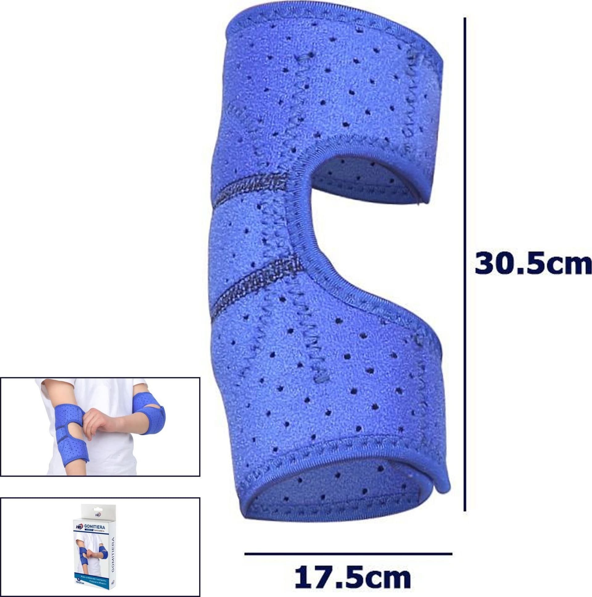 Gomitiera Fascia Elastica Supporto Tutore Per Gomito Anallergico Bambini Blu M Salute e cura della persona/Prodotti e apparecchiature mediche/Supporti imbracature e sollevatori/Sostegni per braccio mano dito/Supporti per gomito Trade Shop italia - Napoli, Commerciovirtuoso.it