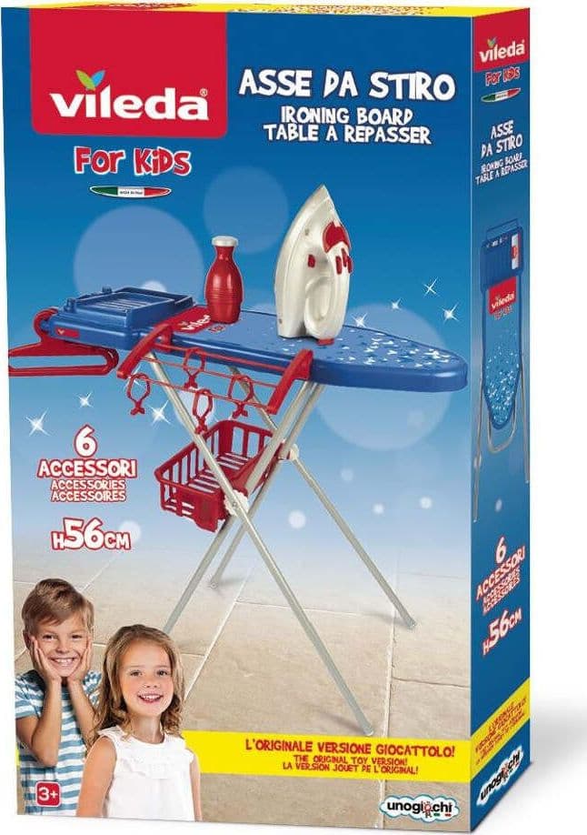 Grandi-giochi-VILEDA-Asse-stiro-giocattolo-con-ferro-e-accessori