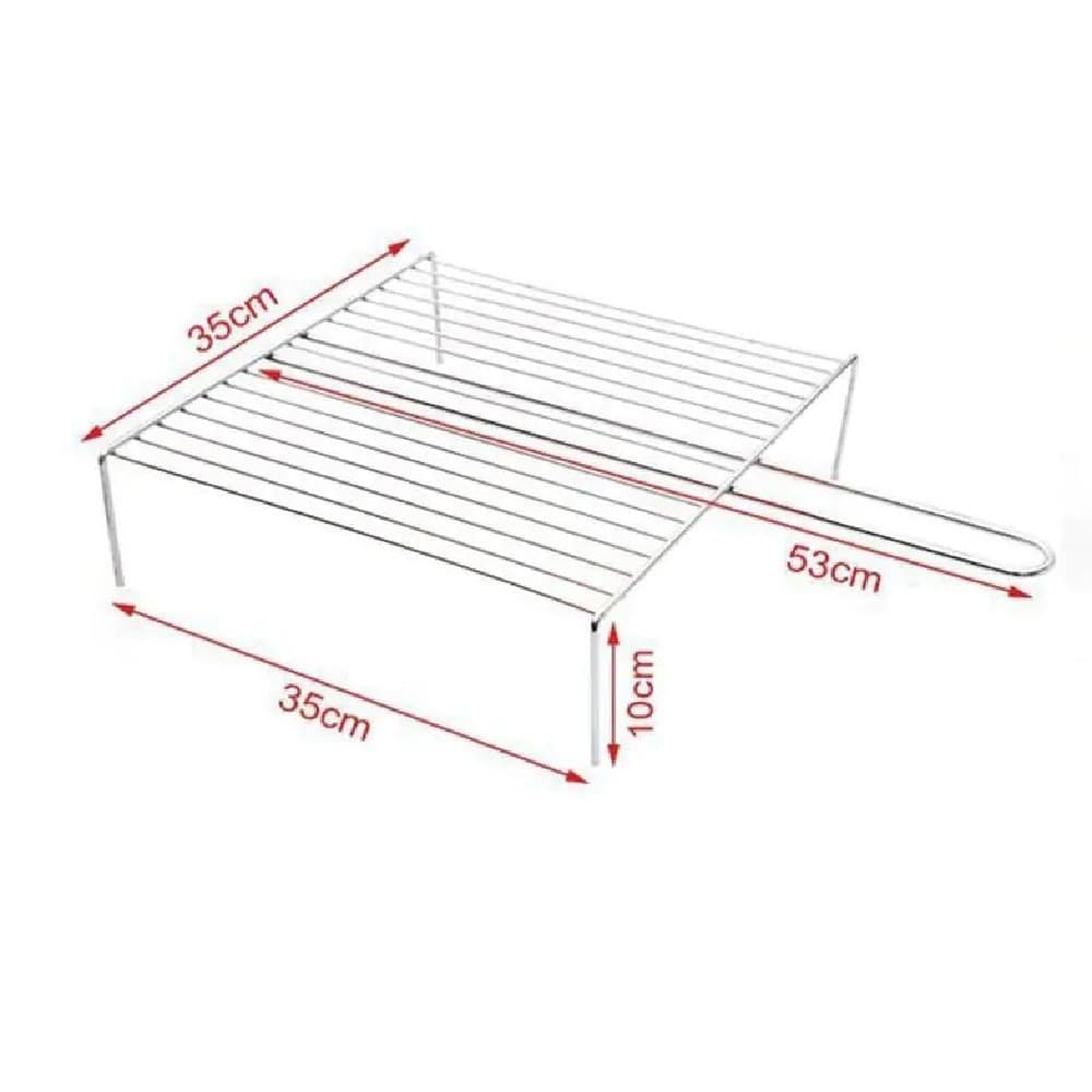 Graticola A Rete Per Grigliate Barbecue 53x35x35x10cm Griglia Con Piedini 2406343 Casa e cucina/Elettrodomestici per la cucina/Piastre e griglie elettriche/Piastre Trade Shop italia - Napoli, Commerciovirtuoso.it