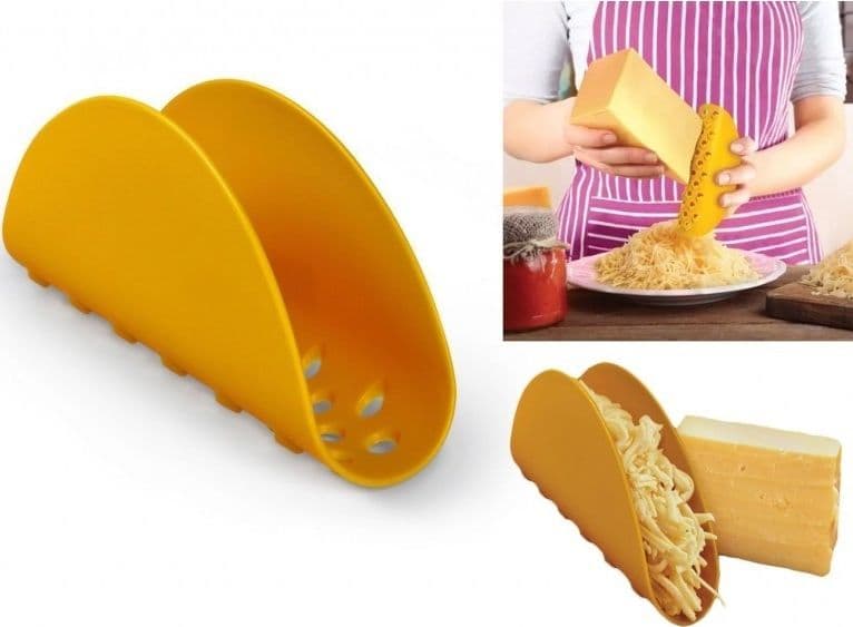 GRATTUGIA A FORMA DI TACO TACOS GRATTA FORMAGGIO VERDURE IN PLASTICA GRATE Trade Shop italia - Napoli, Commerciovirtuoso.it