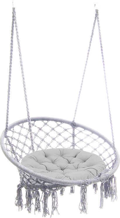 GREDY---sedia-sospesa-rotonda-cm-tondo-80/60x120-h-Grigio-chiaro-Milani-Home