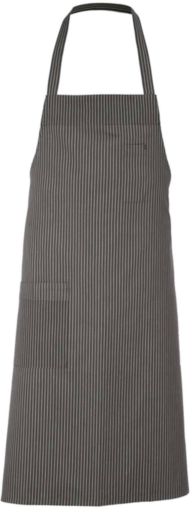 Grembiule Cannes Gessato Grigio Grembiule Cuoco Rigato Puro Cotone in Grembiuli da chef Dresswork - Como, commercioVirtuoso.it