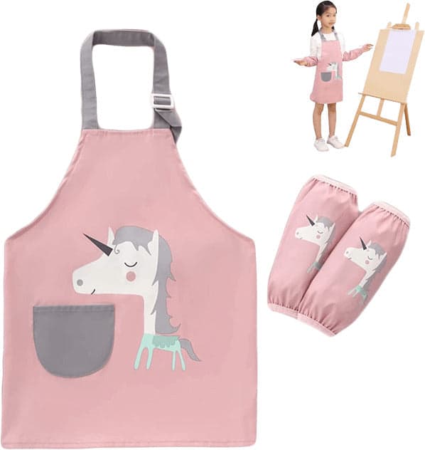 Grembiule Chef Bambini per Pittura E Cucina Rosa Con Maniche Casa e cucina/Tessili per la casa/Tessili da cucina/Grembiuli Liquidator Italia - Nicosia, Commerciovirtuoso.it