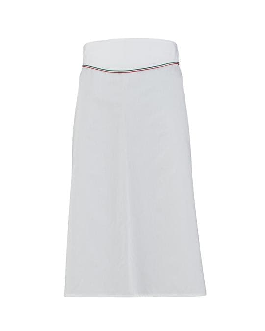 Grembiule Giunone Bianco con Profio Tricolore Grembiule Cuoco con Baschina in Grembiuli da chef Dresswork - Como, commercioVirtuoso.it