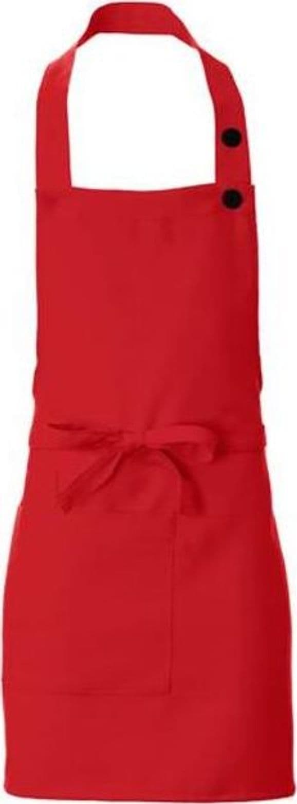 Grembiule Latina Rosso Grembiule Cameriere Regolabile con Pettorina in Grembiuli Dresswork - Como, commercioVirtuoso.it