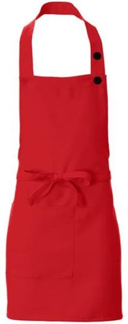 Grembiule Latina Rosso Grembiule Cameriere Regolabile con Pettorina in Grembiuli Dresswork - Como, commercioVirtuoso.it