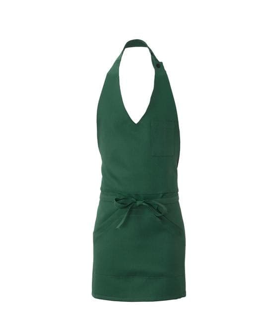 Grembiule Lipari Verde Scuro Grembiule Servizio Pettorina con Tascone in Grembiuli Dresswork - Como, commercioVirtuoso.it