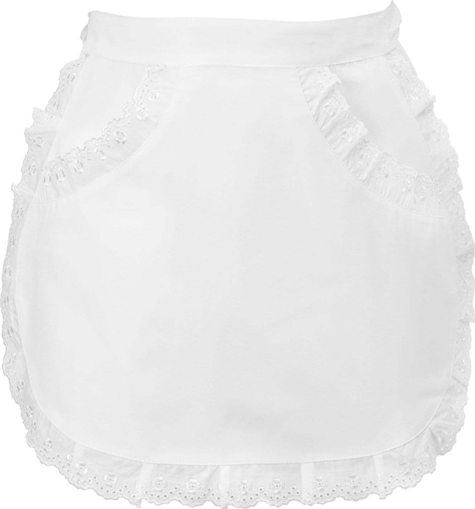 Grembiule Mary Bianco Grembiulino da Servizio Cameriera ai Piani in Grembiuli Dresswork - Como, commercioVirtuoso.it