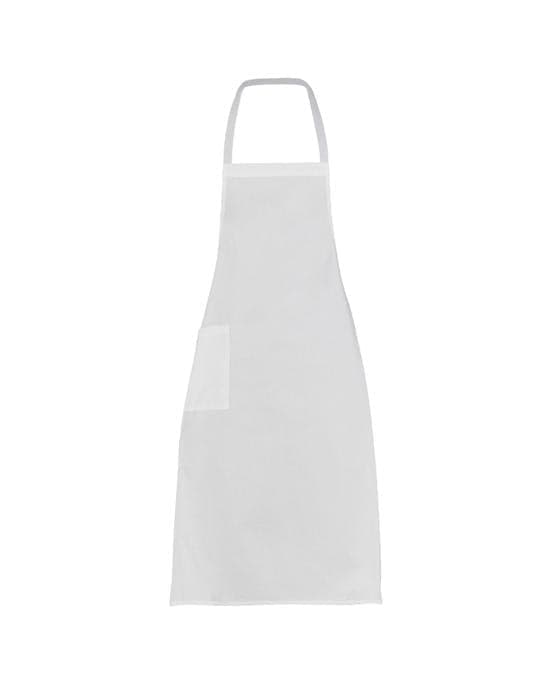 Grembiule Pettorina Ancona Bianco Grembiule Cuoco con Tasca in Grembiuli da chef Dresswork - Como, commercioVirtuoso.it