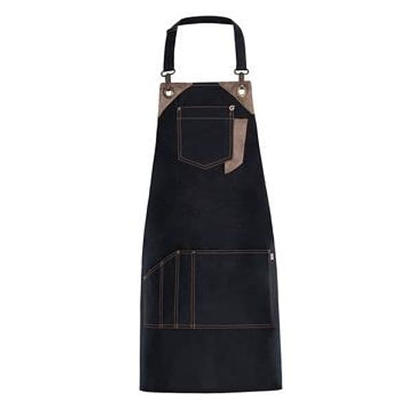 Grembiule Picasso Nero Idrorepellente Inserti in Pelle Lavabile Grembiule Parrucchiere in Uniformi sanitarie - top Dresswork - Como, commercioVirtuoso.it