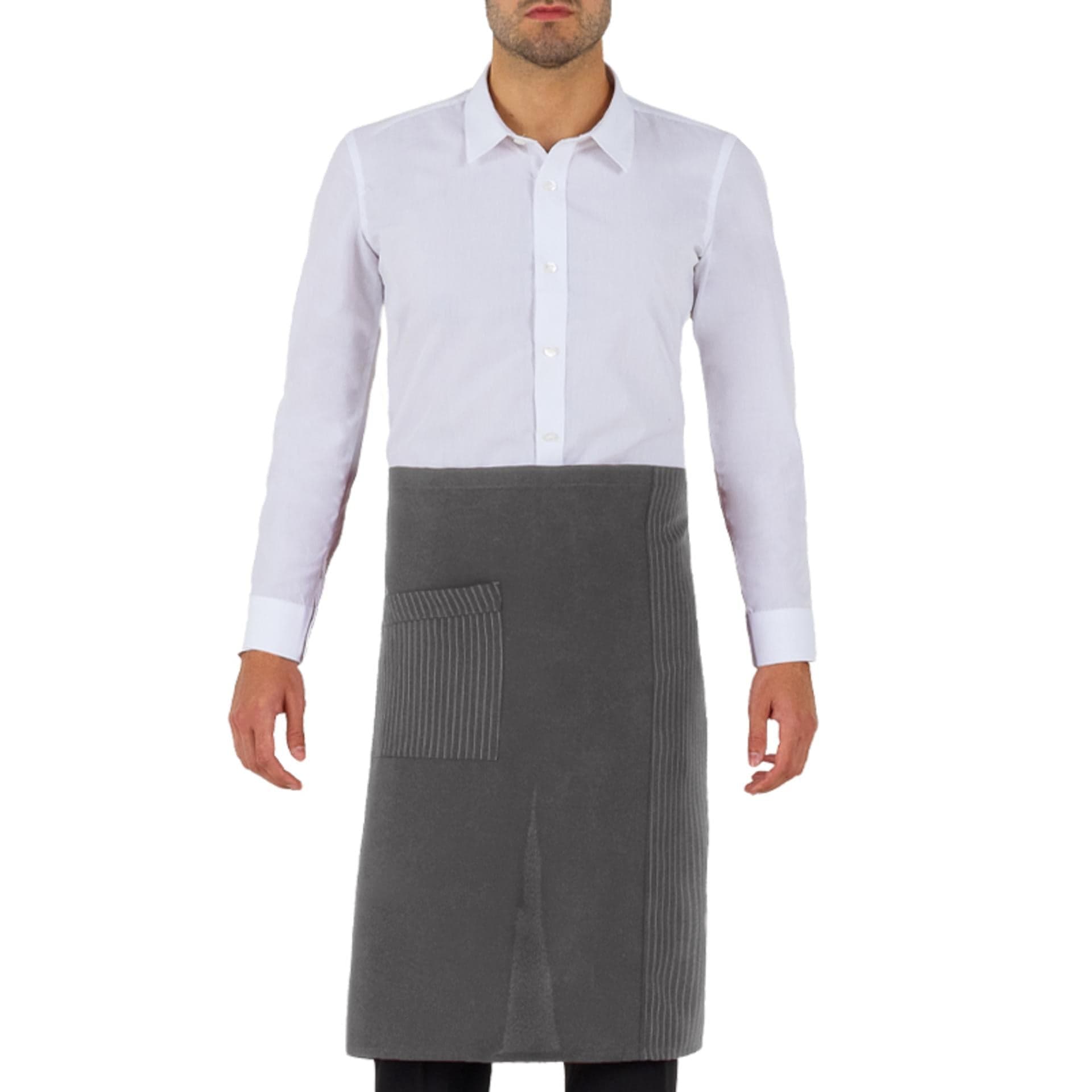 Grembiule Rodano Gessato Grigio Grembiule Vita Cameriere in Grembiuli Dresswork - Como, commercioVirtuoso.it