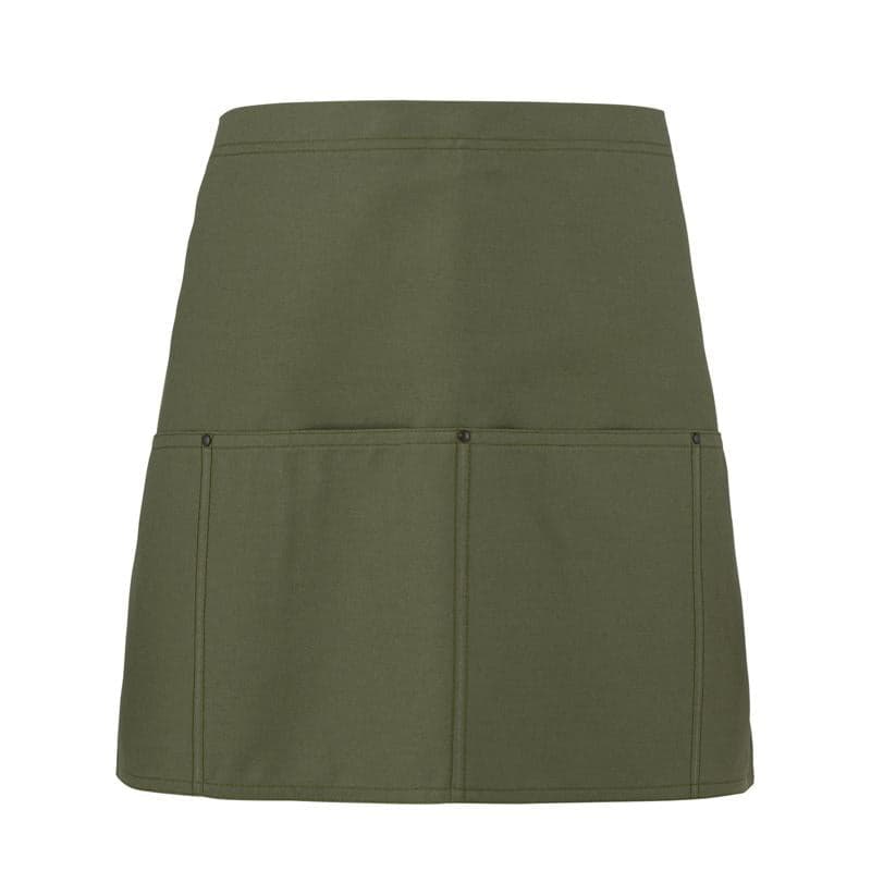 Grembiule Seattle Verde Militare Grembiule Cuoco con Tasconi Cameriere Osteria Pub in Grembiuli Dresswork - Como, commercioVirtuoso.it