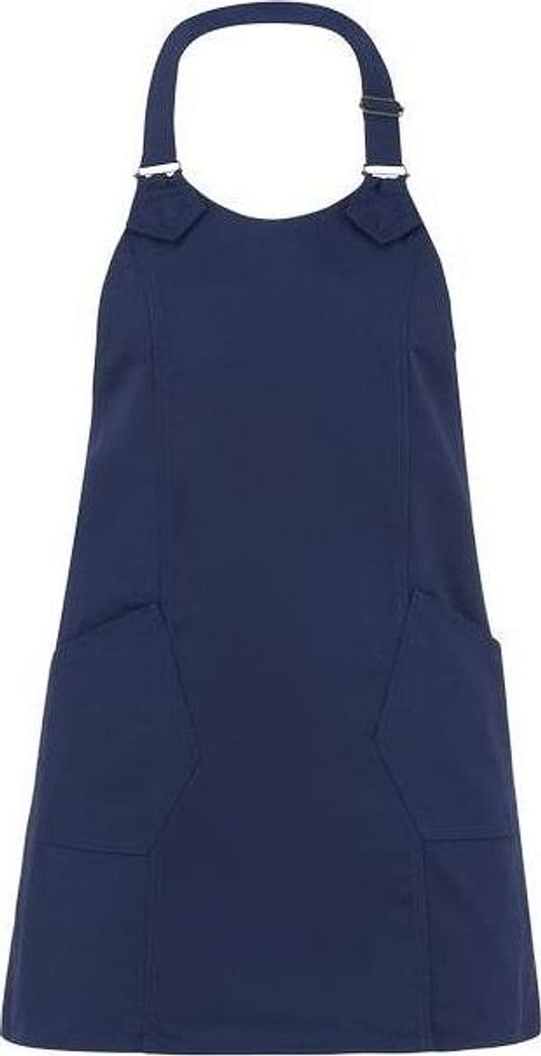 Grembiule Virginia Blu Grembiule Donna con Tasconi Regolabile Pettorina Cameriera Osteria in Grembiuli Dresswork - Como, commercioVirtuoso.it