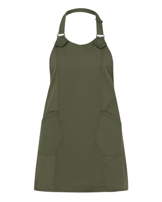 Grembiule Virginia Verde Militare Grembiule Donna con Tasconi Regolabile Pettorina Cameriera Osteria in Grembiuli Dresswork - Como, commercioVirtuoso.it