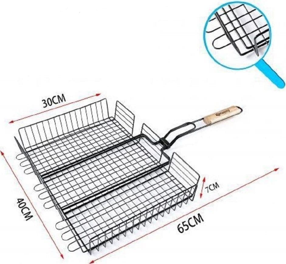 Griglia Per Barbecue 65 X 40 X 30 X H7cm Per Braciata Carne Pesce Verdure 802051 Casa e cucina/Elettrodomestici per la cucina/Piastre e griglie elettriche/Piastre Trade Shop italia - Napoli, Commerciovirtuoso.it