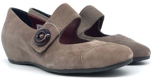 GRUNLAND Ballerina Con Zeppa Odil Visone in Ballerine Calzature Durello - Agna, commercioVirtuoso.it