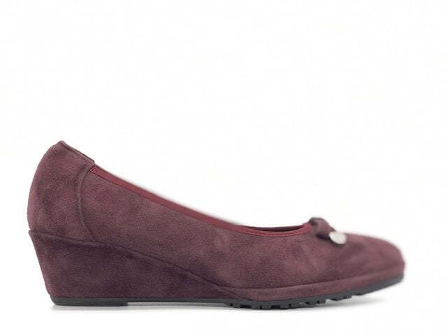 GRUNLAND Ballerina con zeppetta bordò in Ballerine Calzature Durello - Agna, commercioVirtuoso.it