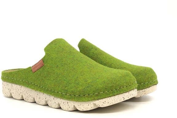 GRUNLAND Ciabatta chiusa donna Poff Verde in Pantofole Calzature Durello - Agna, commercioVirtuoso.it
