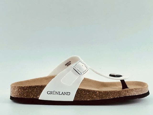 GRUNLAND Ciabatta infradito donna Sara bianco in Infradito Calzature Durello - Agna, commercioVirtuoso.it