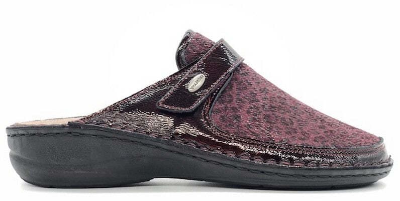 GRUNLAND Ciabatte bordò leopardate in Zoccoli Calzature Durello - Agna, commercioVirtuoso.it