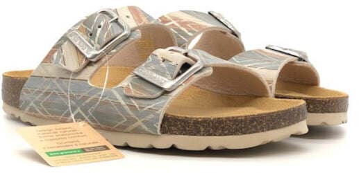 GRUNLAND Ciabatte donna CB2554 Beige-multi in Infradito e ciabatte da spiaggia Calzature Durello - Agna, commercioVirtuoso.it