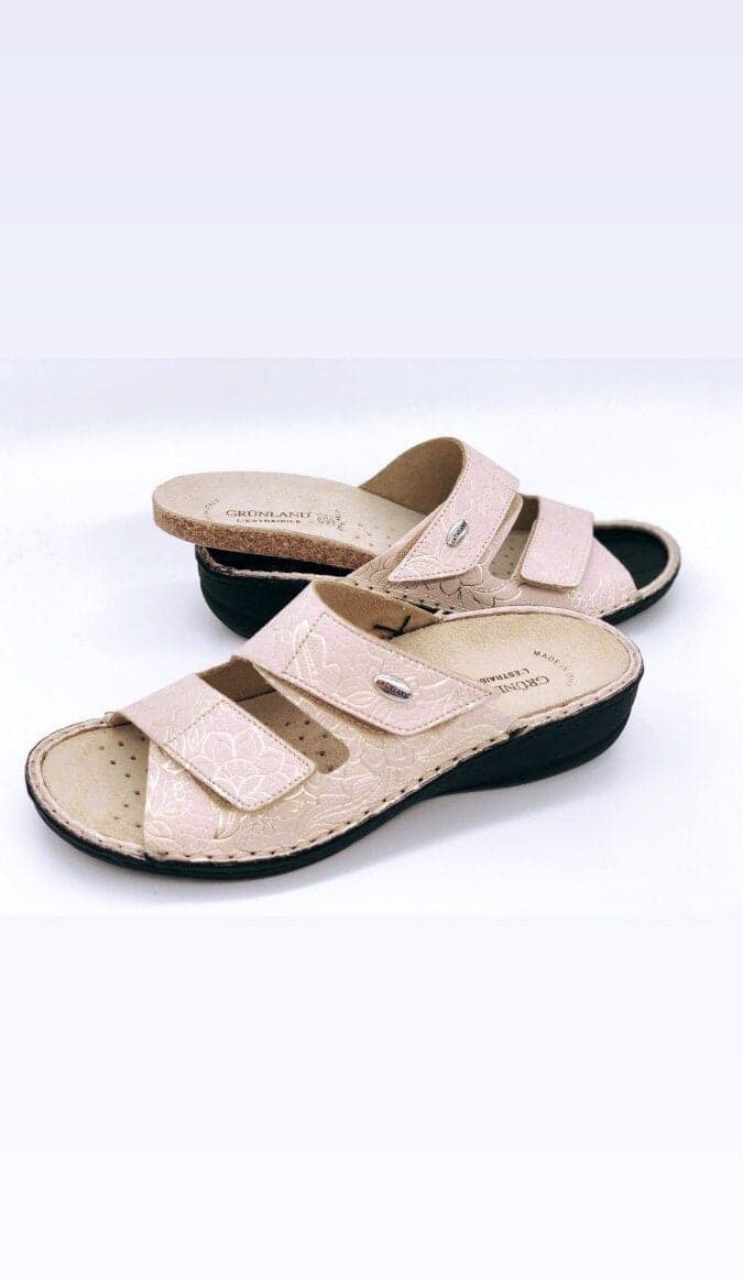 GRUNLAND Ciabatte donna DARA CE0693-68 Cipria in Infradito e ciabatte da spiaggia Calzature Durello - Agna, commercioVirtuoso.it
