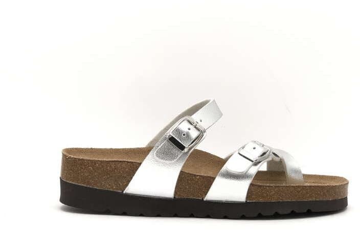 GRUNLAND ciabatte donna HOLA CB2199-11 argento in Infradito Calzature Durello - Agna, commercioVirtuoso.it