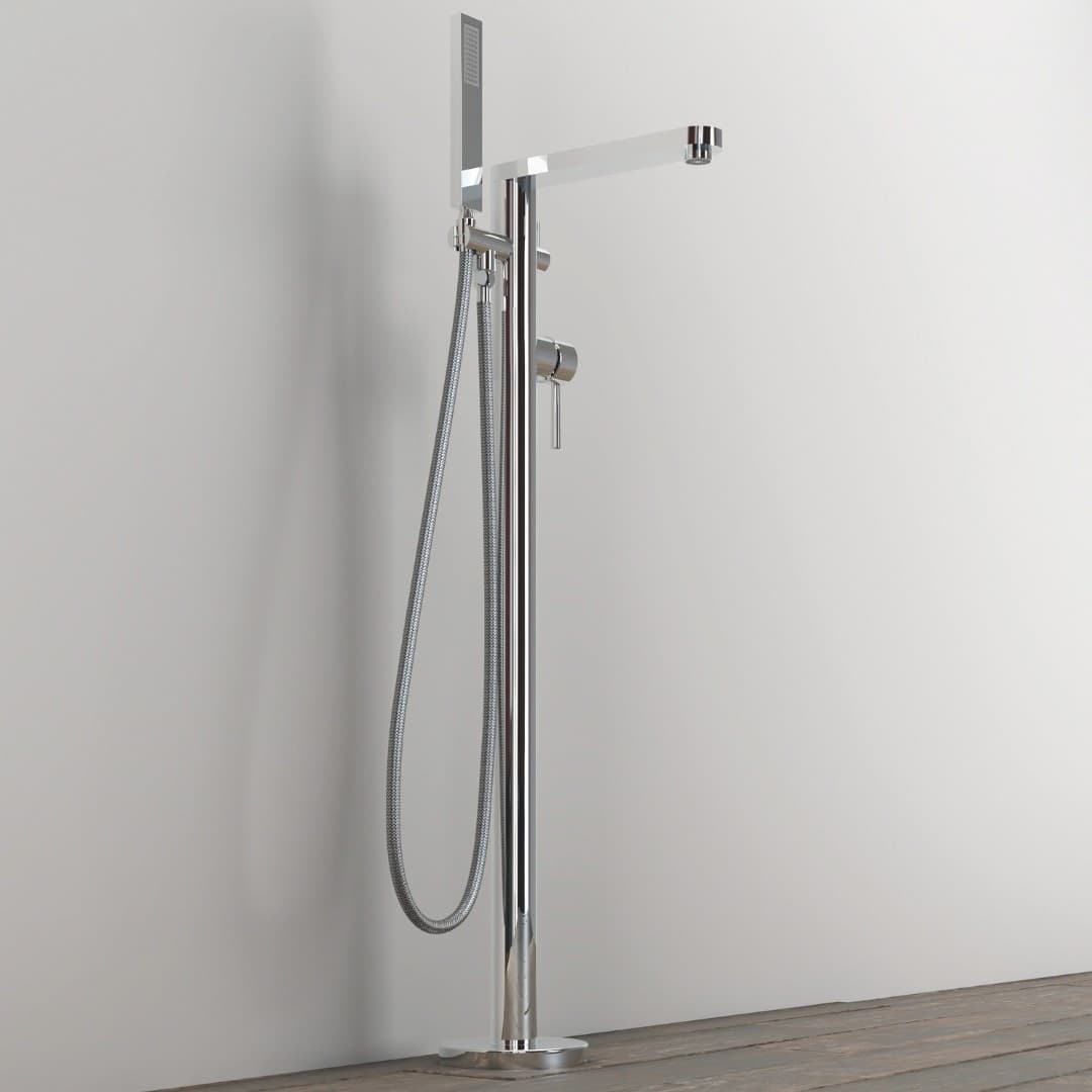 Gruppo Vasca 003 Rubinetto Incasso A Pavimento Per Vasche Free Standing In Ottone Design Fai da te/Attrezzature per cucine e bagni/Attrezzature per bagni/Rubinetti per docce e vasche da bagno e parti/Rubinetti per vasca Ogomondo - Martina Franca, Commerciovirtuoso.it