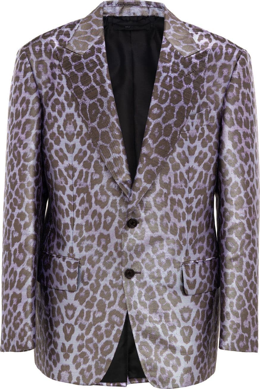 Tom Ford Giacca Monopetto Uomo - Maculata Viola e Nero da uomo in Giacche Drestige - Casamassima, commercioVirtuoso.it