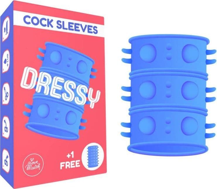 GUAINA PER PENE CON RILIEVI DRESSY LOVE PER UOMO SUPER PERFORMANCE IMPERMEABILE
