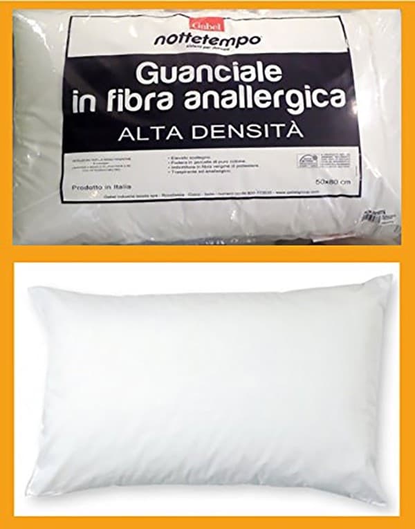 Guanciale Cuscino Letto Gabel Alta Densita' Linea Nottetempo 50x80 cm 600 gr indeformabile, traspirante, poliestere anallergico Casa e cucina/Tessili per la casa/Biancheria da letto/Cuscini/Cuscini standard La Bottega del Risparmio - Bari, Commerciovirtuoso.it