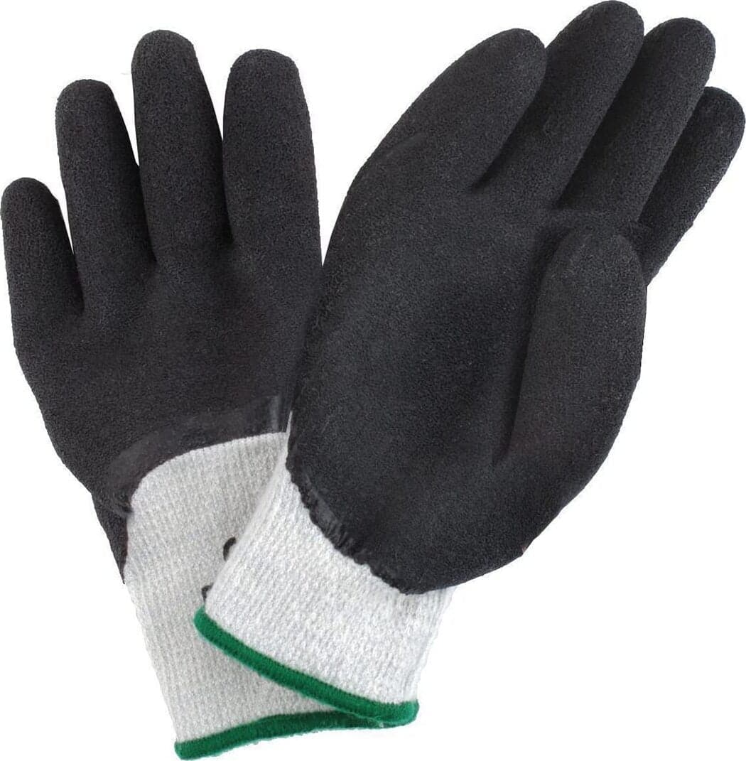 GUANTI DA LAVORO IN MAGLIA INVERNALI - TAGLIA 10 - COLORE NERO