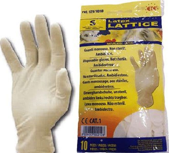 Guanti Monouso in Lattice Conf. 10 pz Fai da te/Sicurezza e protezione/Attrezzature per sicurezza sul lavoro/Guanti/Guanti da lavoro Scontolo.net - Potenza, Commerciovirtuoso.it