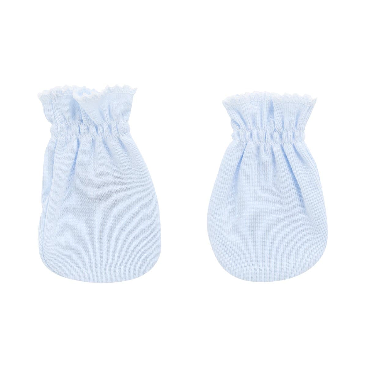Guanti per Neonato Liso Azzurro Moda/Prima infanzia/Abbigliamento/Accessori per bambino/Guanti e manopole La Casa Del Bebè - Napoli, Commerciovirtuoso.it
