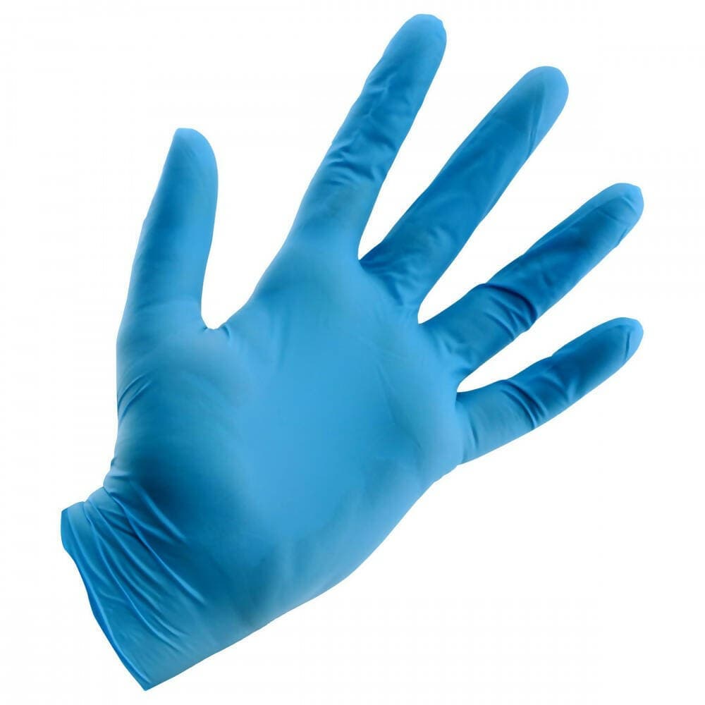Guanto Monouso Nitrile Blu Senza Polvere, Confezione Da 100 Pz in Guanti usa e getta Bienne Forniture - Front, commercioVirtuoso.it