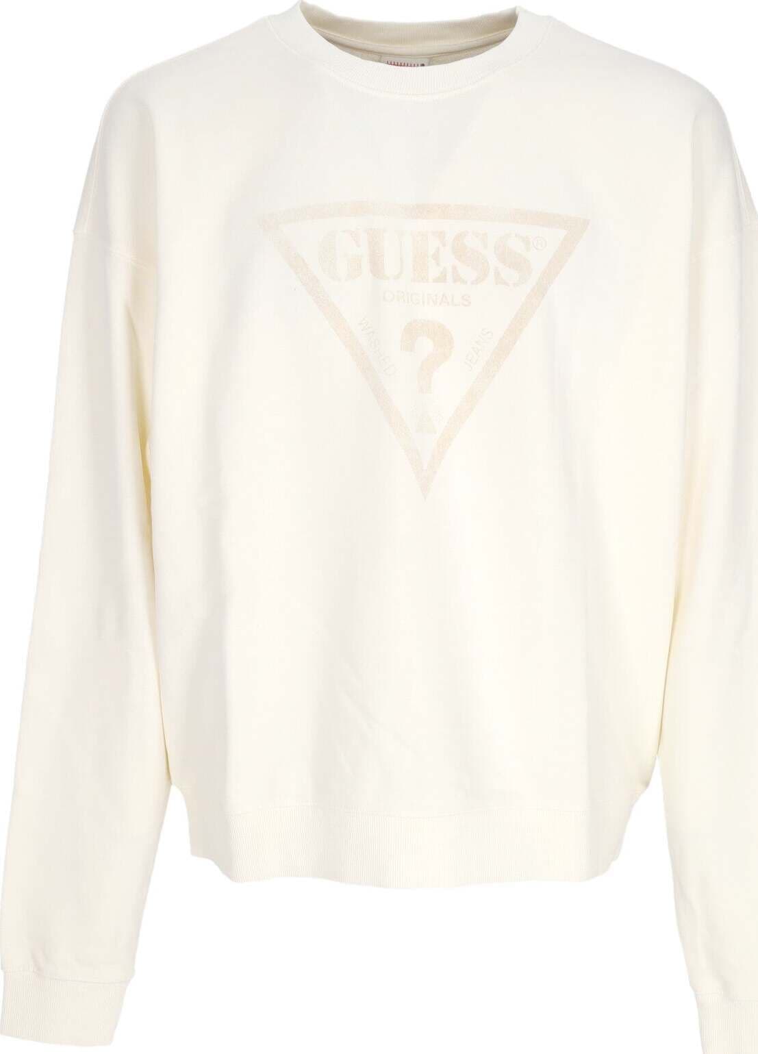GUESS-ORIGINALS-Felpa-Girocollo-Uomo-Go-Vintage-Triangle-Crewneck-Sandy-Shore-da-uomo