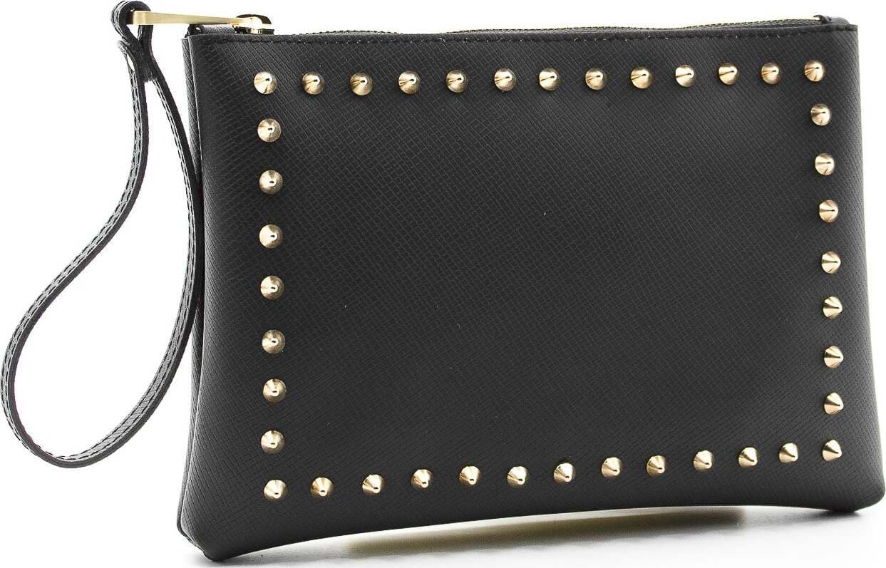 Gum Bc4042/1 Pochette Da Donna Gum Design by Gianni Chiarini Nera Pochette Zip Con Manico Rinforzato Dettaglio Borchie Pochette 25x18x4 Cm Moda/Donna/Borse/Pochette e Clutch Starbag - Gaeta, Commerciovirtuoso.it