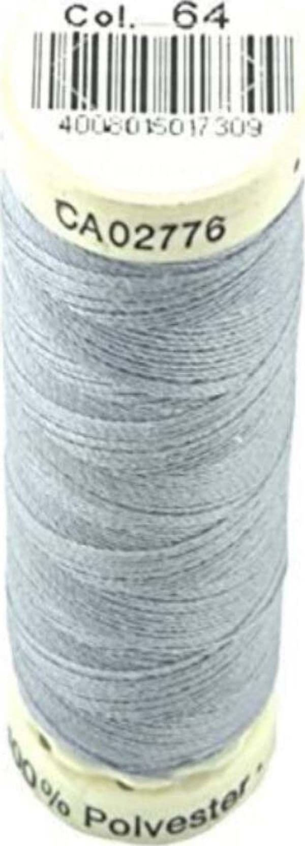 GUTERMANN---100mt---FILO-PER-CUCITO-100%-POLIESTERE---COLORE-ARGENTO-64